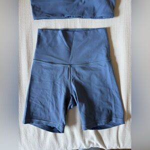 Lululemon Align High-Rise Short 6” in Oasis Blue